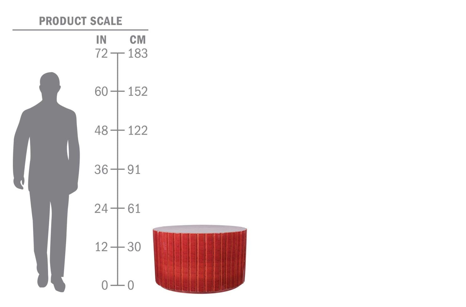 Katra Cocktail Table - Red Outdoor Coffee Table