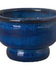 Ceramic Pedestal Bowl Planter - LOOMLAN - Emissary - Planters