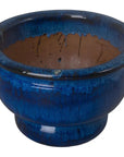 Ceramic Pedestal Bowl Planter - LOOMLAN - Emissary - Planters