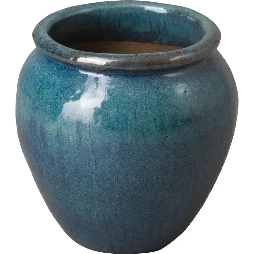 Ceramic Round Planter - LOOMLAN - Emissary - Planters