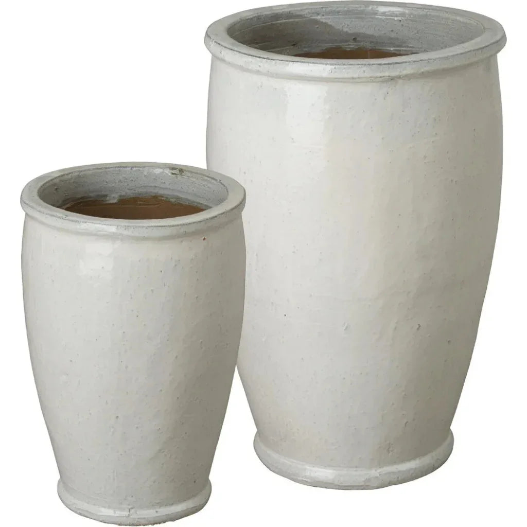 Emissary Ceramic Round Rim Planter