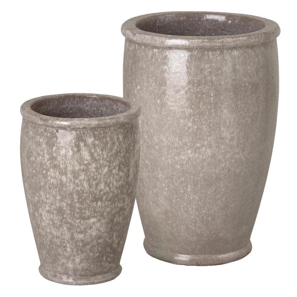 Emissary Ceramic Round Rim Planter