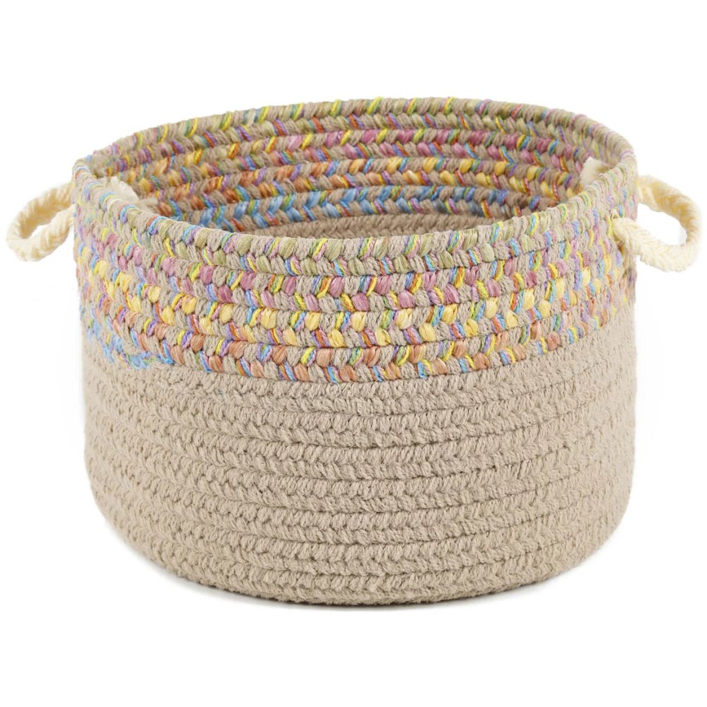 Rhody Rug Kids' Isle Braided Handmade Indoor-Outdoor Basket