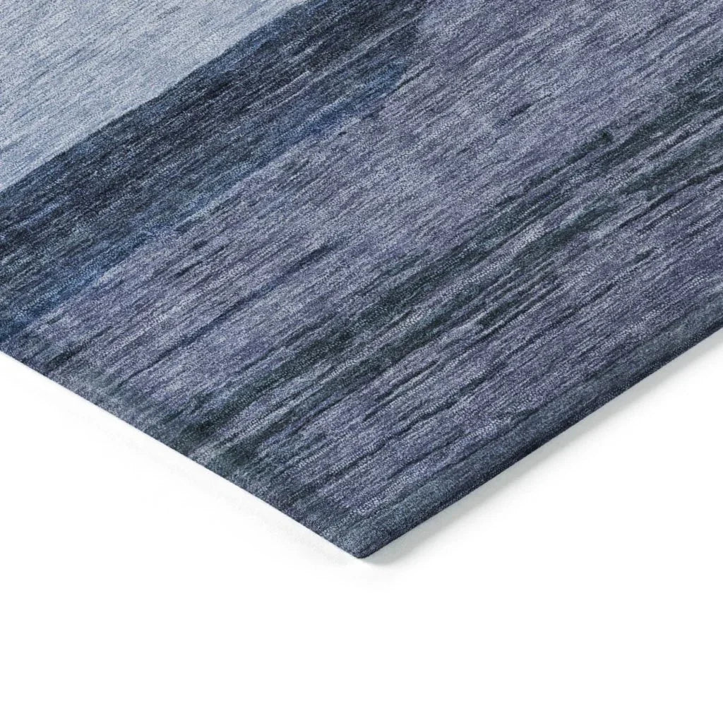 LOOMLAN Rugs Chantissa Blue Washable Indoor-Outdoor Rug