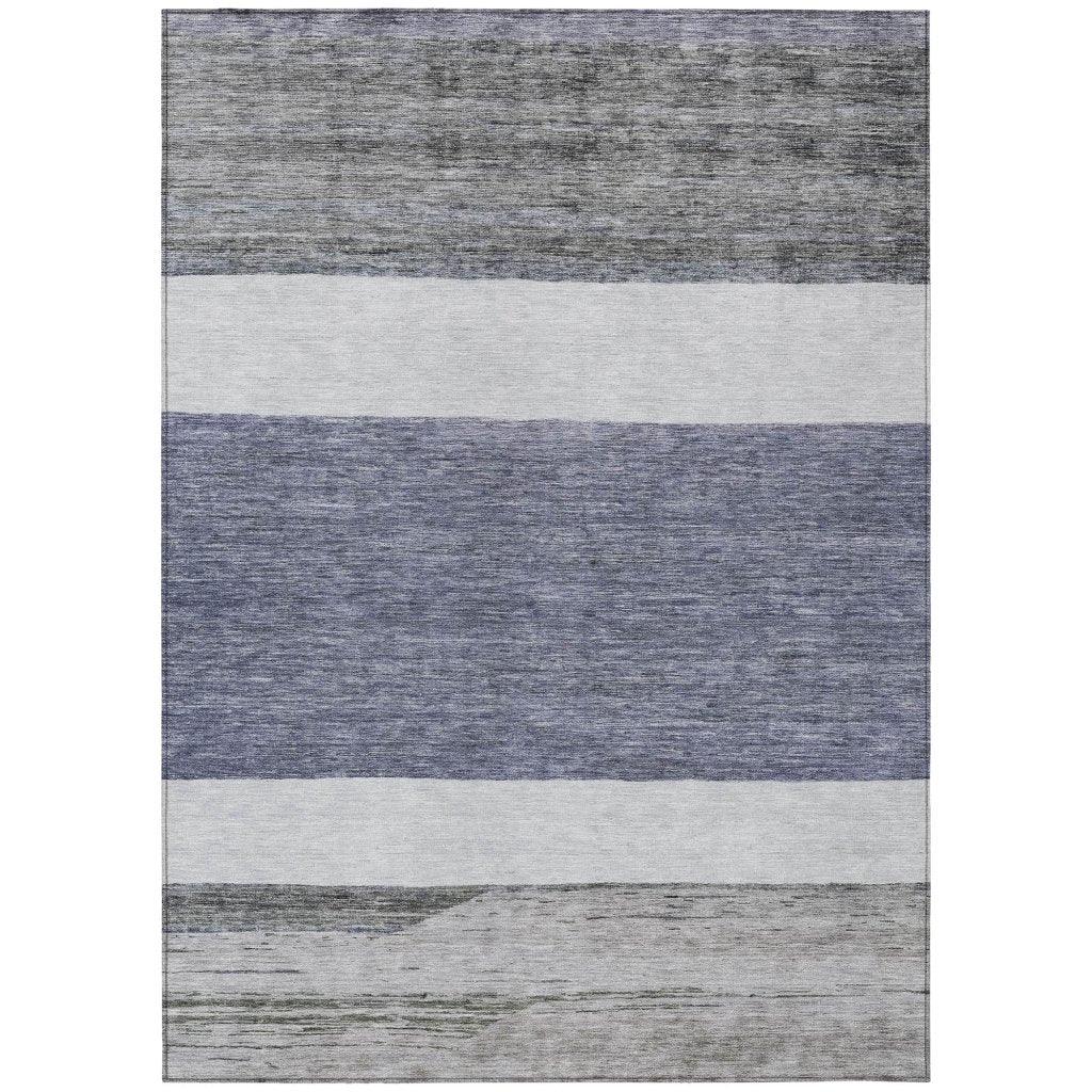 LOOMLAN Rugs Chantissa Denim Washable Indoor-Outdoor Rug