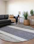 LOOMLAN Rugs Chantissa Denim Washable Indoor-Outdoor Rug