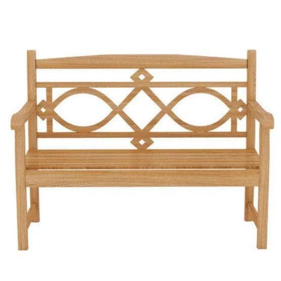 Chelsea 2 - Person Teak Outdoor Bench - LOOMLAN - HiTeak - Outdoor Benches