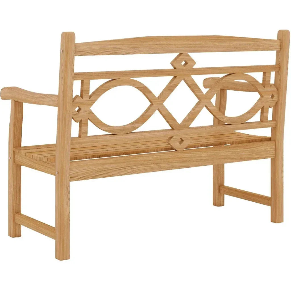 Chelsea 2 - Person Teak Outdoor Bench - LOOMLAN - HiTeak - Outdoor Benches