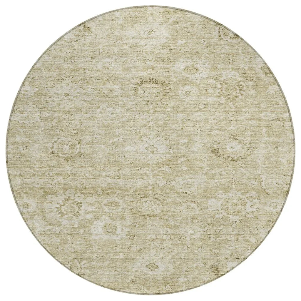 LOOMLAN Rugs Chroma Brown Washable Indoor-Outdoor Rug