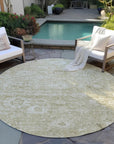LOOMLAN Rugs Chroma Brown Washable Indoor-Outdoor Rug