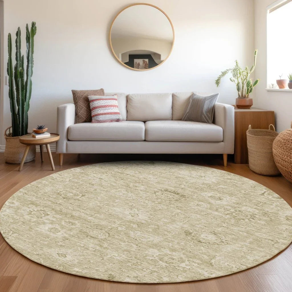 LOOMLAN Rugs Chroma Brown Washable Indoor-Outdoor Rug
