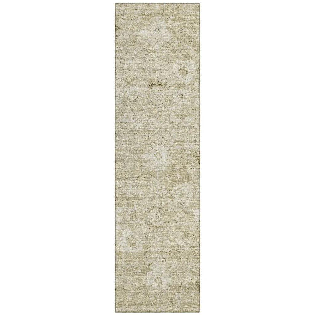 LOOMLAN Rugs Chroma Brown Washable Indoor-Outdoor Rug