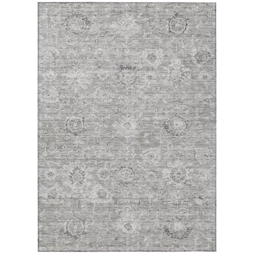 LOOMLAN Rugs Chroma Gray Washable Indoor-Outdoor Rug