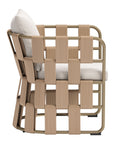 Quadrat White Dining Arm Chair