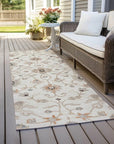 LOOMLAN Rugs Clara Ivory Washable Indoor-Outdoor Rug