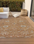 LOOMLAN Rugs Clara Orange Washable Indoor-Outdoor Rug