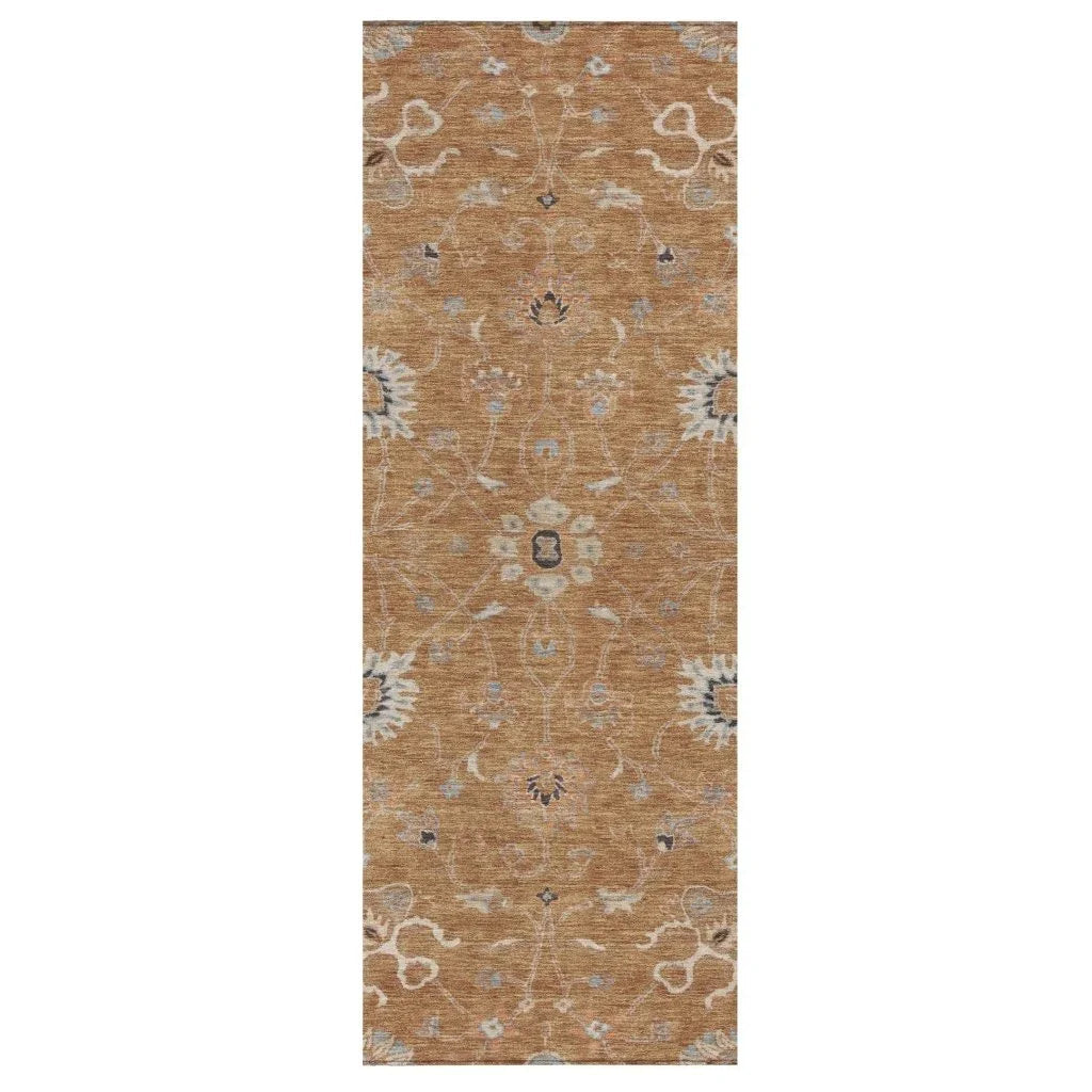 LOOMLAN Rugs Clara Orange Washable Indoor-Outdoor Rug