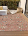 LOOMLAN Rugs Clara Pink Washable Indoor-Outdoor Rug