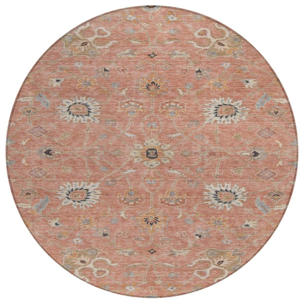 LOOMLAN Rugs Clara Pink Washable Indoor-Outdoor Rug