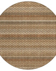 LOOMLAN Rugs Clarene Brown Washable Indoor-Outdoor Rug