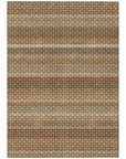 LOOMLAN Rugs Clarene Brown Washable Indoor-Outdoor Rug