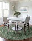 LOOMLAN Rugs Clarina Emerald Washable Indoor-Outdoor Rug