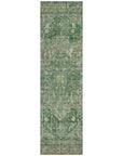 LOOMLAN Rugs Clarina Emerald Washable Indoor-Outdoor Rug