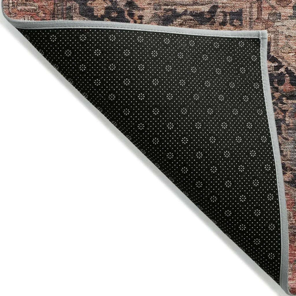 LOOMLAN Rugs Clarina Gray Washable Indoor-Outdoor Rug