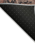 LOOMLAN Rugs Clarina Gray Washable Indoor-Outdoor Rug