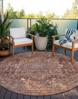 LOOMLAN Rugs Clarina Red Washable Indoor-Outdoor Rug