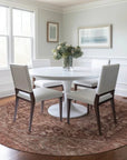 LOOMLAN Rugs Clarina Red Washable Indoor-Outdoor Rug