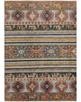 LOOMLAN Rugs Claritha Orange Washable Indoor-Outdoor Rug