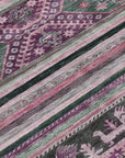 LOOMLAN Rugs Claritha Purple Washable Indoor-Outdoor Rug