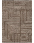 LOOMLAN Rugs Clayra Brown Washable Indoor-Outdoor Rug