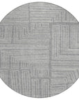 LOOMLAN Rugs Clayra Gray Washable Indoor-Outdoor Rug