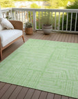 LOOMLAN Rugs Clayra Mint Washable Indoor-Outdoor Rug