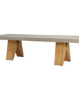 Clip 87 in Concrete Slate Grey Outdoor Dining Table - LOOMLAN - Seasonal Living - Outdoor Dining Tables