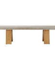 Clip Large Concrete Slate Grey Outdoor Dining Table - LOOMLAN - Seasonal Living - Outdoor Dining Tables
