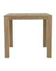 Coastal Durable Teak Wood Outdoor End Table - LOOMLAN - Sunset West - Outdoor Side Tables