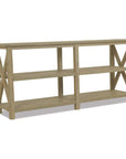Coastal X Shape Outdoor Console Table - LOOMLAN - Sunset West - Outdoor Console Tables