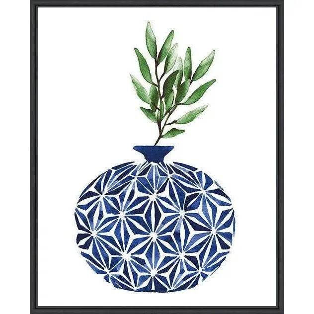 LOOMLAN Cobalt Geometric IV d Canvas Canvas Art For Living Room