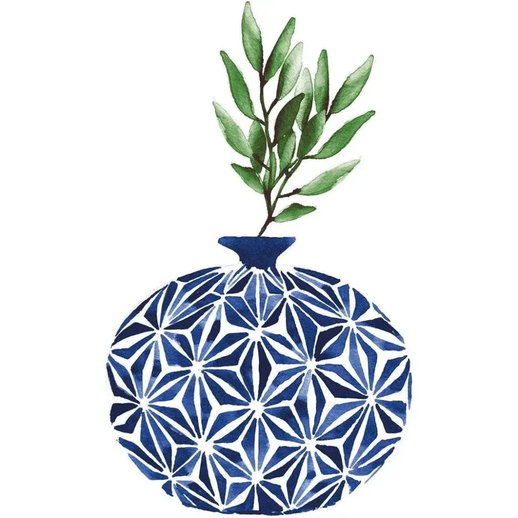 LOOMLAN Cobalt Geometric IV d Canvas Canvas Art For Living Room