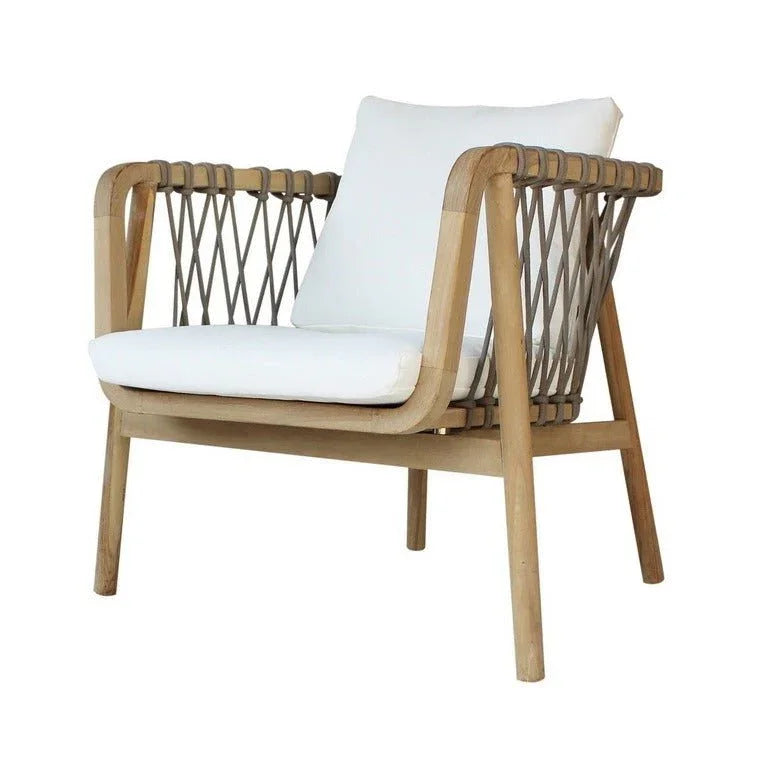 Coco Wood Framed Patio Chair - LOOMLAN - Artesia - Outdoor Accent Chairs