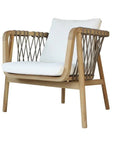 Coco Wood Framed Patio Chair - LOOMLAN - Artesia - Outdoor Accent Chairs