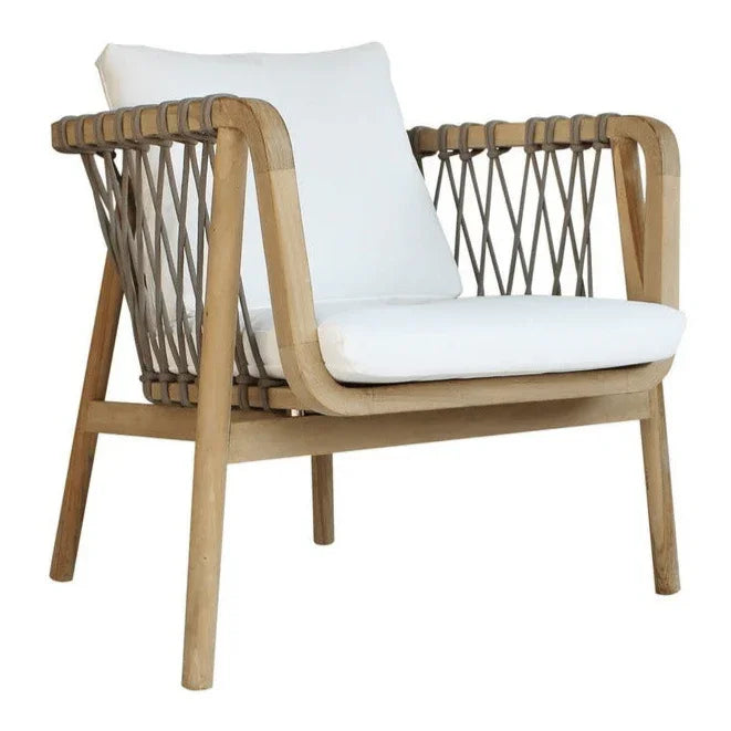 Coco Wood Framed Patio Chair - LOOMLAN - Artesia - Outdoor Accent Chairs