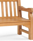 Colton 2 - Person Teak Outdoor Bench - LOOMLAN - HiTeak - Outdoor Benches