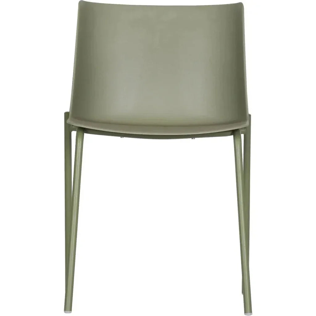 Commercial Grade Outdoor Green Dining Chair 2PC - LOOMLAN - Moe's Home - Outdoor Dining Chairs
