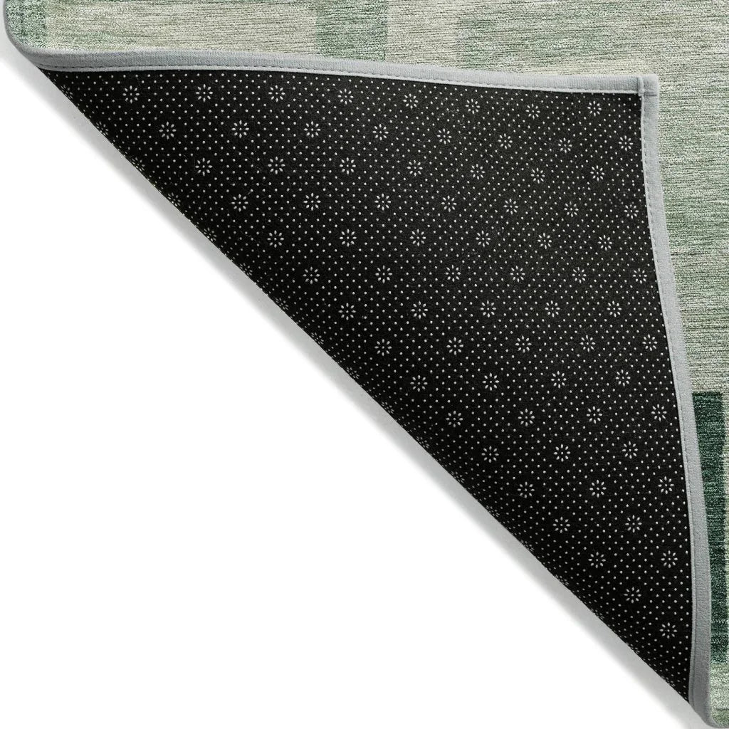 LOOMLAN Rugs Cora Green Washable Indoor-Outdoor Rug