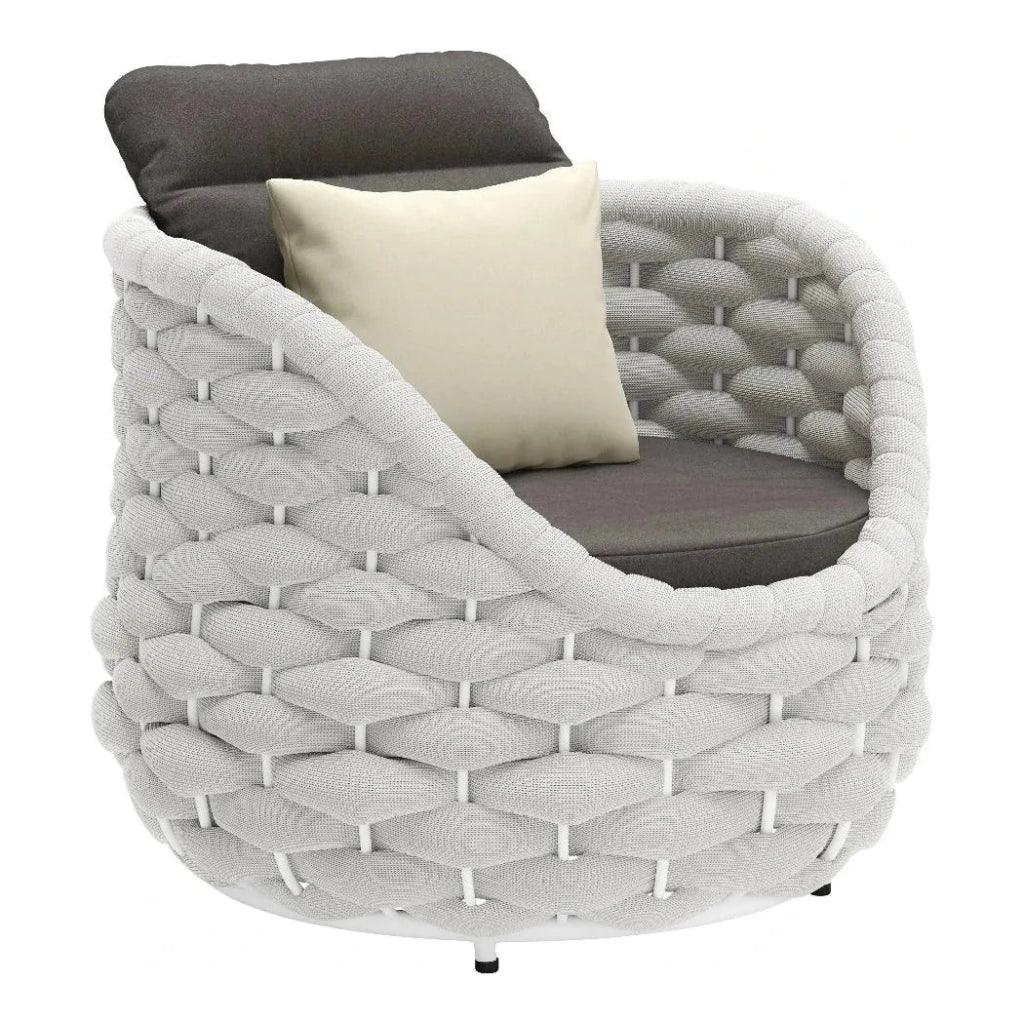 Coral Reef Accent Chair Gray - LOOMLAN - Zuo Modern - Outdoor Accent Chairs