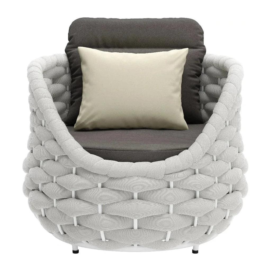Coral Reef Accent Chair Gray - LOOMLAN - Zuo Modern - Outdoor Accent Chairs